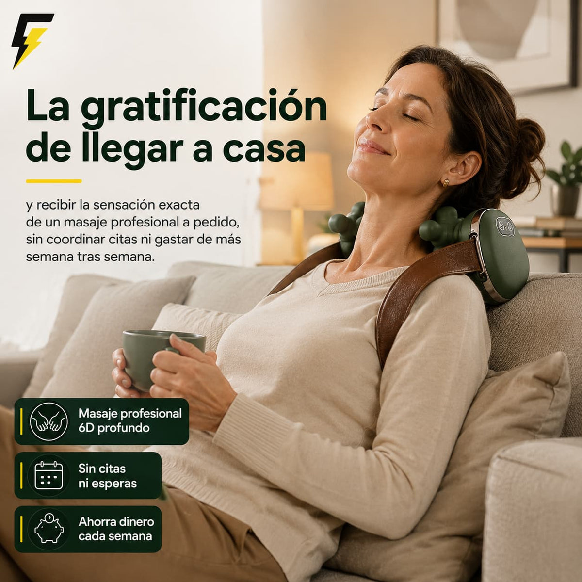 Masajeador Portátil para Cuello-Spa y Alivio Profesional en Casa